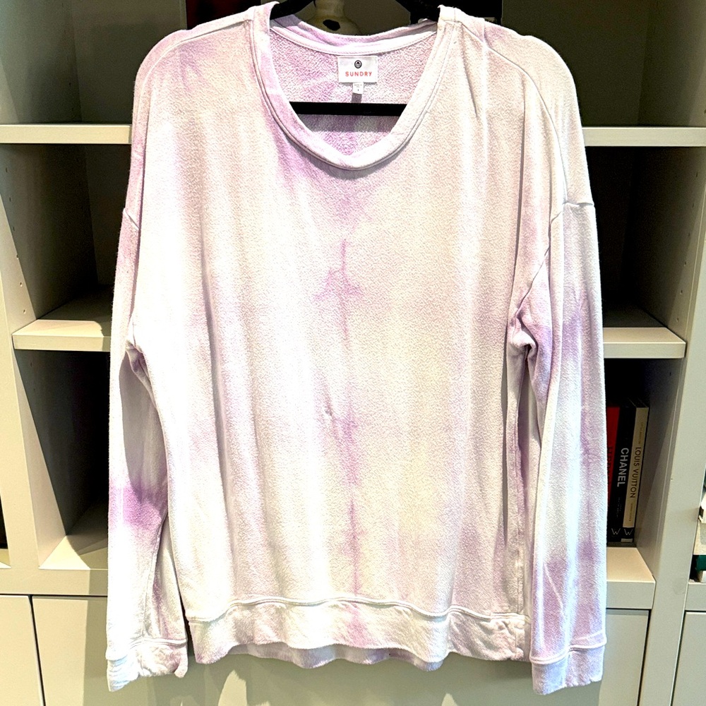 Sundry Pastel Tie-Dye Sweatshirt